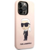 Karl Lagerfeld Silicone Ikonik case for iPhone 14 Pro Max - pink - (KF001380-0)