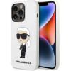 Karl Lagerfeld Silicone Ikonik case for iPhone 14 Pro Max - white - (KF001378-0)