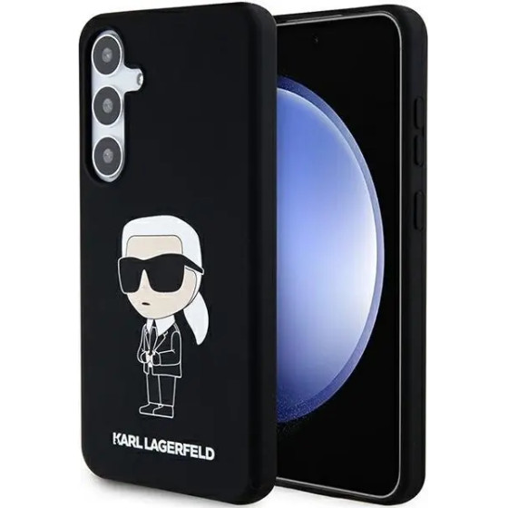 Karl Lagerfeld Silicone Ikonik case for Samsung Galaxy S24 - black - (KF001974-0)