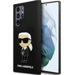 Karl Lagerfeld Silicone Ikonik case for Samsung Galaxy S24 Ultra - black - (KF001976-0)