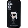Karl Lagerfeld Silicone Ikonik case for Samsung Galaxy S24+ - black - (KF001975-0)