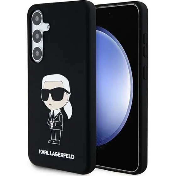 Karl Lagerfeld Silicone Ikonik case for Samsung Galaxy S24+ - black - (KF001975-0)