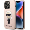 Karl Lagerfeld Silicone Ikonik MagSafe case for iPhone 14 Pro - pink - (KF001370-0)