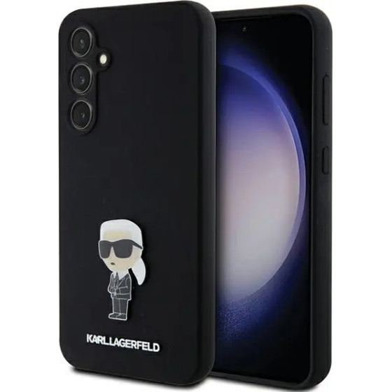 Karl Lagerfeld Silicone Ikonik Metal Pin case for Samsung Galaxy S23 FE - black - (KF001927-0)