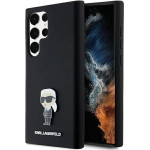 Karl Lagerfeld Silicone Ikonik Metal Pin case for Samsung Galaxy S23 Ultra - black - (KF002000-0)