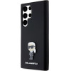 Karl Lagerfeld Silicone Ikonik Metal Pin case for Samsung Galaxy S23 Ultra - black - (KF002000-0)