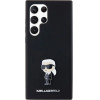 Karl Lagerfeld Silicone Ikonik Metal Pin case for Samsung Galaxy S24 Ultra - black - (KF002019-0)