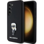 Karl Lagerfeld Silicone Ikonik Metal Pin case for Samsung Galaxy S24+ - black - (KF002018-0)