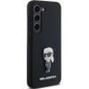 Karl Lagerfeld Silicone Ikonik Metal Pin case for Samsung Galaxy S24+ - black - (KF002018-0)