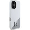 Karl Lagerfeld Silicone Initial Metal Logo MagSafe iPhone 16 Case - White - (KF002401-0)