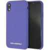Karl Lagerfeld Silicone iPhone Xr Case - Purple - (KF000951-0)