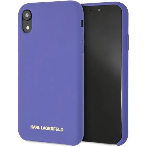 Karl Lagerfeld Silicone iPhone Xr Case - Purple - (KF000951-0)