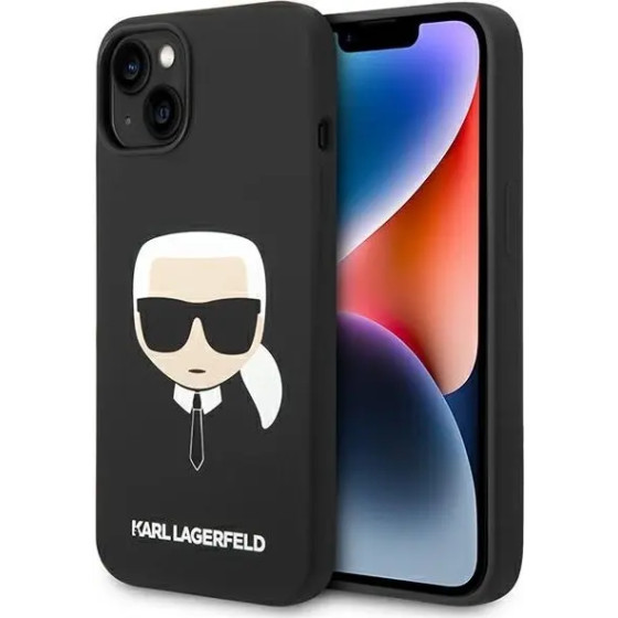Karl Lagerfeld Silicone Karl's Head MagSafe case for iPhone 14 Plus - black - (KF001054-0)