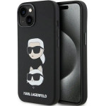 Karl Lagerfeld Silicone Karl&Choupette Head case for iPhone 15 Plus / 14 Plus - black - (KF001884-0)