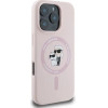 Karl Lagerfeld Silicone Karl&Choupette Heads MagSafe Case for iPhone 16 Pro Max - Pink - (KF002224-0)