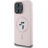 Karl Lagerfeld Silicone Karl&Choupette Heads MagSafe Case for iPhone 16 Pro Max - Pink - (KF002224-0)