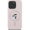 Karl Lagerfeld Silicone Karl&Choupette Heads MagSafe Case for iPhone 16 Pro Max - Pink - (KF002224-0)