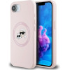 Karl Lagerfeld Silicone Karl&Choupette Heads MagSafe iPhone 16e Case - Pink - (KF002582-0)