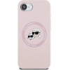 Karl Lagerfeld Silicone Karl&Choupette Heads MagSafe iPhone 16e Case - Pink - (KF002582-0)