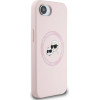 Karl Lagerfeld Silicone Karl&Choupette Heads MagSafe iPhone 16e Case - Pink - (KF002582-0)