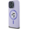 Karl Lagerfeld Silicone Karl&Choupette Heads Ring MagSafe Case for iPhone 16 Pro - Purple - (KF002219-0)