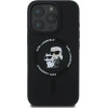 Karl Lagerfeld Silicone Karl&Choupette Heads Ring MagSafe Case for iPhone 16 Pro Max - Black - (KF002208-0)
