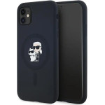 Karl Lagerfeld Silicone Karl&Choupette MagSafe case for iPhone 11 / Xr - black - (KF002053-0)