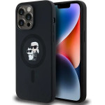 Karl Lagerfeld Silicone Karl&Choupette MagSafe case for iPhone 14 Pro Max - black - (KF002057-0)