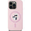 Karl Lagerfeld Silicone Karl&Choupette MagSafe Case for iPhone 14 Pro Max - Pink - (KF002573-0)