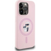 Karl Lagerfeld Silicone Karl&Choupette MagSafe Case for iPhone 14 Pro Max - Pink - (KF002573-0)