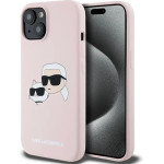Karl Lagerfeld Silicone Karl&Choupette MagSafe case for iPhone 15 / 14 / 13 - pink - (KF002044-0)