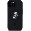 Karl Lagerfeld Silicone Karl&Choupette MagSafe case for iPhone 15 Plus / 14 Plus - black - (KF002060-0)