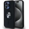 Karl Lagerfeld Silicone Karl&Choupette MagSafe case for iPhone 15 Pro - black - (KF002036-0)