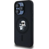Karl Lagerfeld Silicone Karl&Choupette MagSafe case for iPhone 15 Pro - black - (KF002036-0)
