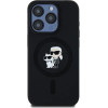 Karl Lagerfeld Silicone Karl&Choupette MagSafe case for iPhone 15 Pro - black - (KF002036-0)
