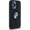 Karl Lagerfeld Silicone Karl&Choupette MagSafe case for iPhone 15 Pro - black - (KF002036-0)