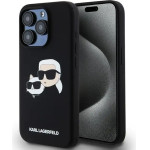 Karl Lagerfeld Silicone Karl&Choupette MagSafe case for iPhone 15 Pro - black - (KF002042-0)