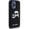 Karl Lagerfeld Silicone Karl&Choupette MagSafe case for iPhone 15 Pro - black - (KF002042-0)