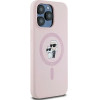 Karl Lagerfeld Silicone Karl&Choupette MagSafe case for iPhone 15 Pro - pink - (KF002039-0)