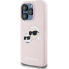 Karl Lagerfeld Silicone Karl&Choupette MagSafe case for iPhone 15 Pro - pink - (KF002045-0)