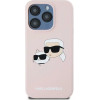 Karl Lagerfeld Silicone Karl&Choupette MagSafe case for iPhone 15 Pro Max - pink - (KF002046-0)