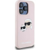 Karl Lagerfeld Silicone Karl&Choupette MagSafe case for iPhone 15 Pro Max - pink - (KF002046-0)