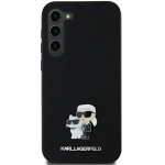 Karl Lagerfeld Silicone Karl&Choupette Metal Pin case for Samsung Galaxy A35 - black - (KF002027-0)