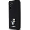 Karl Lagerfeld Silicone Karl&Choupette Metal Pin case for Samsung Galaxy S23+ - black - (KF001990-0)