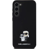 Karl Lagerfeld Silicone Karl&Choupette Metal Pin case for Samsung Galaxy S23+ - black - (KF001990-0)