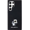 Karl Lagerfeld Silicone Karl&Choupette Metal Pin case for Samsung Galaxy S24 Ultra - black - (KF002010-0)