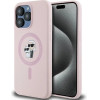 Karl Lagerfeld Silicone Karl&Choupette Ring MagSafe case for iPhone 15 Pro Max - pink - (KF002040-0)