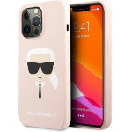 Karl Lagerfeld Silicone Karl`s Head Case for iPhone 13 Pro / 13 6.1 - Light Pink - (KF000697-0)