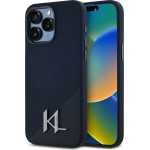 Karl Lagerfeld Silicone Shadow Metal Initial MagSafe Case for iPhone 15 Pro Max Black - (KF002548-0)