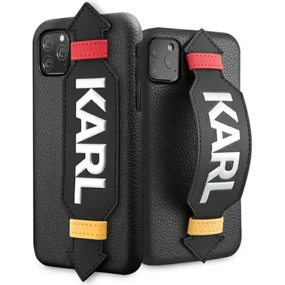 Karl Lagerfeld Strap Case for iPhone 11 Pro 5.8 - Black - (KF001346-0)